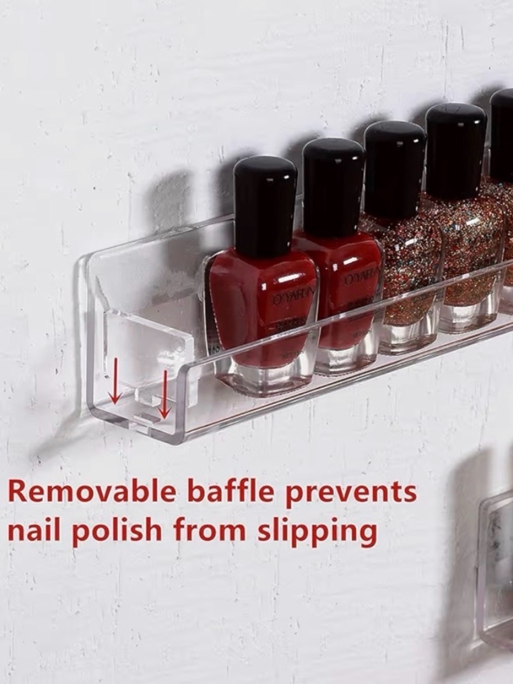 2 Wall Mounted Nail Polish
Shelves - Picture 5 of 5